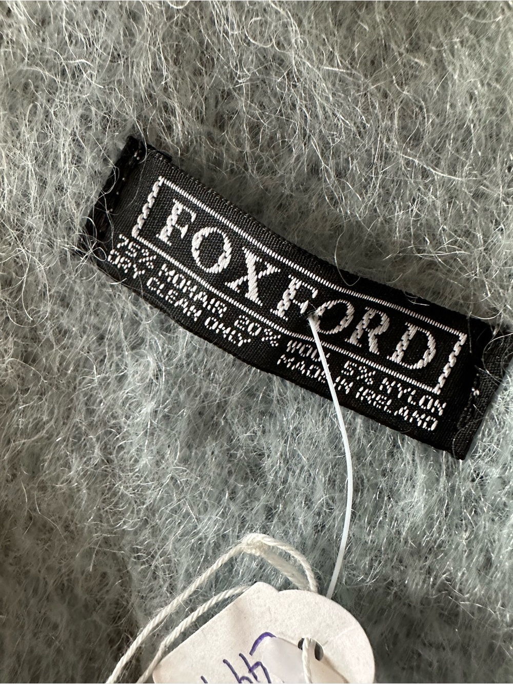 Foxford Blanket, Scarf, Wrap Made In Ireland Mohair, Wool Blend NEW